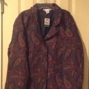 NWT TWEED FULLY LINED BLAZER